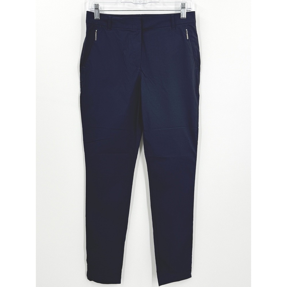 Anatomie Thea Travel Pants Womens M Navy Blue Hiking Lightweight curvy straight